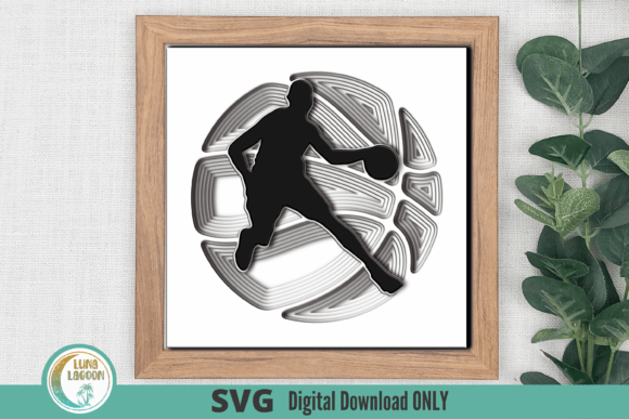 3D BASKETBALL PLAYER Male Svg Shadow Box Review