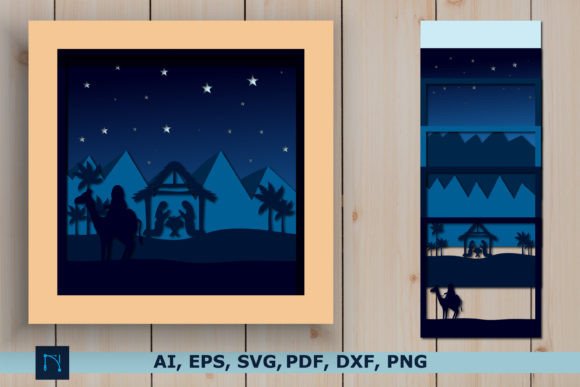 3D Christmas Shadow Box Nativity SVG Review