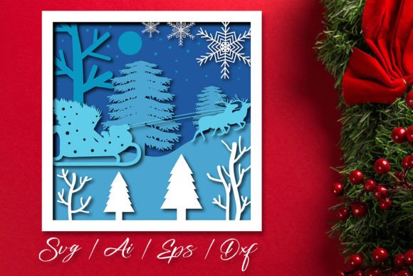 3D Layered Christmas Shadow Box Svg Review