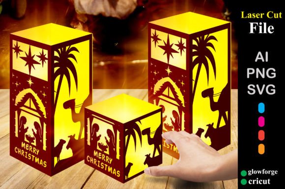 3d Nativity Merry Christmas Lantern SVG Review