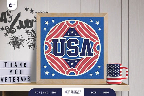 4th of July 3D Layered Paper Cut SVG Review