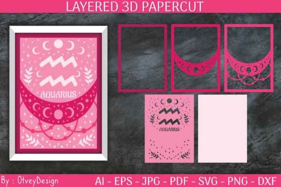 Aquarius Zodiac Signs Celestial 3D Layer Review