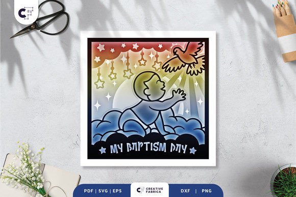 Baby Boy Baptism 3D Shadow Box Review