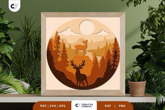 Deer on the Cliff 3D Layered Paper Cut Review