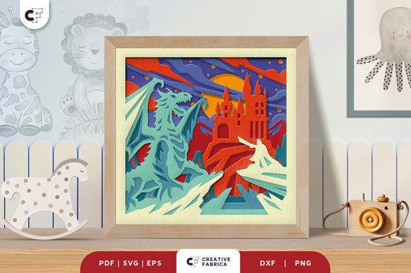 Detailed Review of Dragon 3D Paper Cutting SVG for Baby Projects