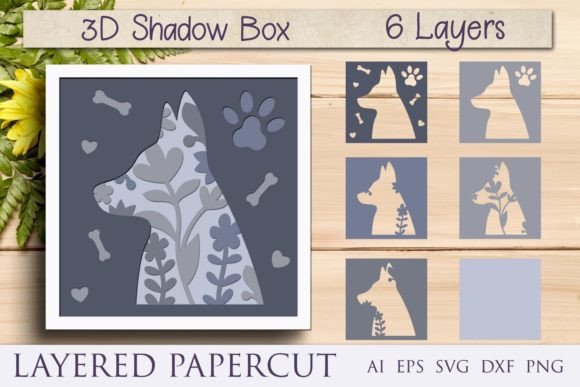 Dog Shadow Box Svg Review for Real Embroidery