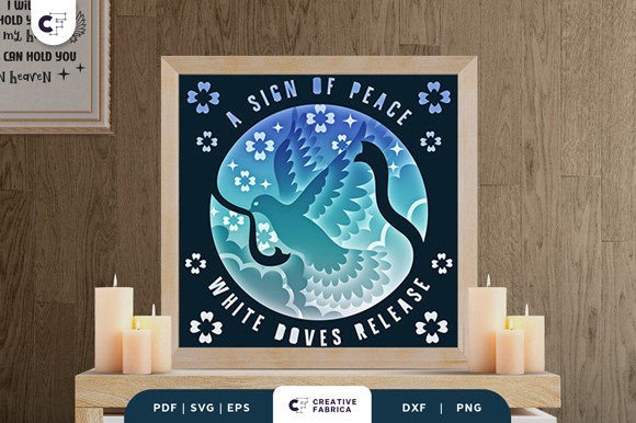Flying Doves 3D Shadow Box Paper Cut: A 3D SVG Review for Sellers