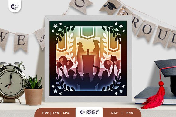 Graduation Celebration 3D Shadow Box: A 3D SVG Review