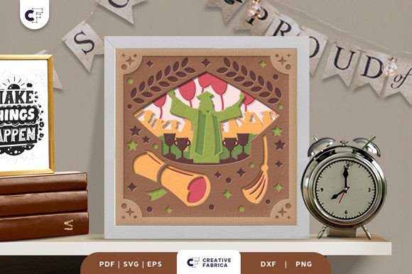 Graduation Ceremony 3D Shadow Box: A 3D SVG Review