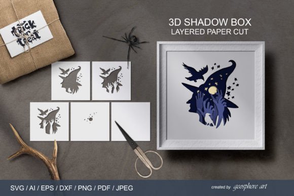 Halloween Witch Hat 3D Shadow Box Review