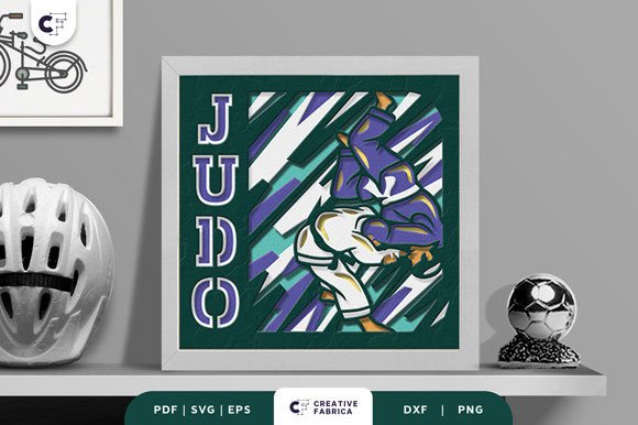 Judo Tournament 3D SVG for Lifestyle And Hobbies