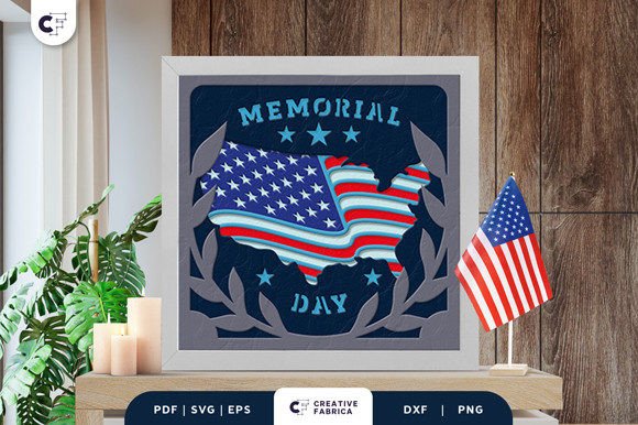 Memorial Day 3D Shadow Box Paper Cut: A Review for Bloggers