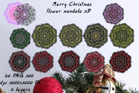 Merry Christmas Flower Mandala 3D: A Designer's Review