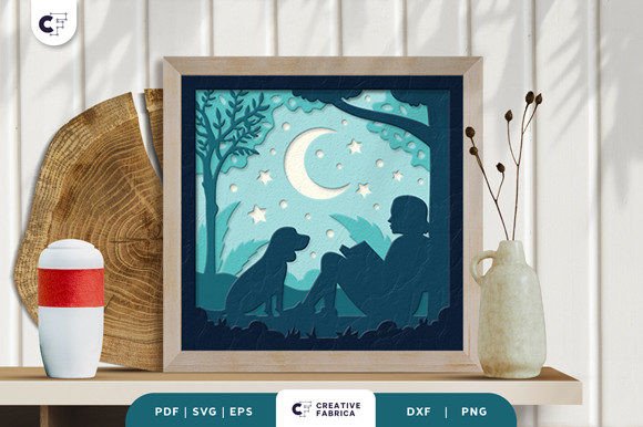 Pet Remembrance 3D Shadow Box Papercut: A 3D SVG Review for Pets