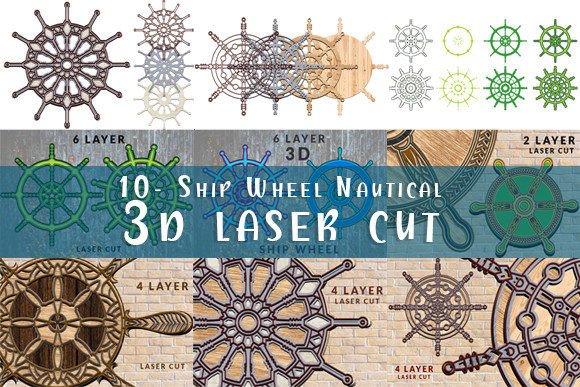 Ship Wheel Nautical 3d Laser Cut Bundle Review