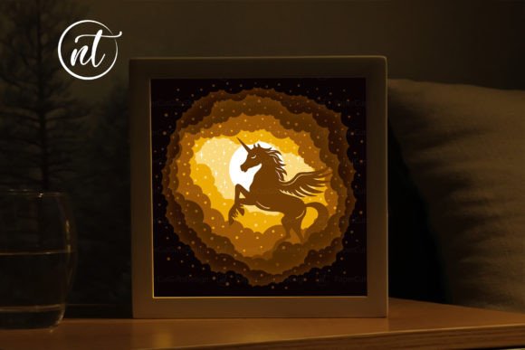 Unicorn on the Cloud 3D Shadow Box Review for Makers